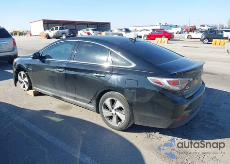 2016 Hyundai Sonata Hybrid Limited из США, поврежденный, VIN KMHE34L17GA033344